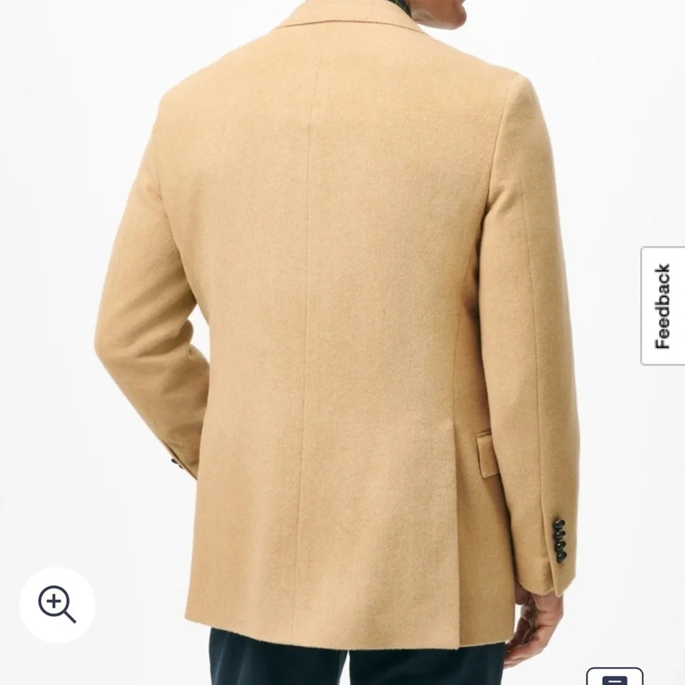 Classic Fit  100 Camel Hair Twill Sport Coat Mens 54 L